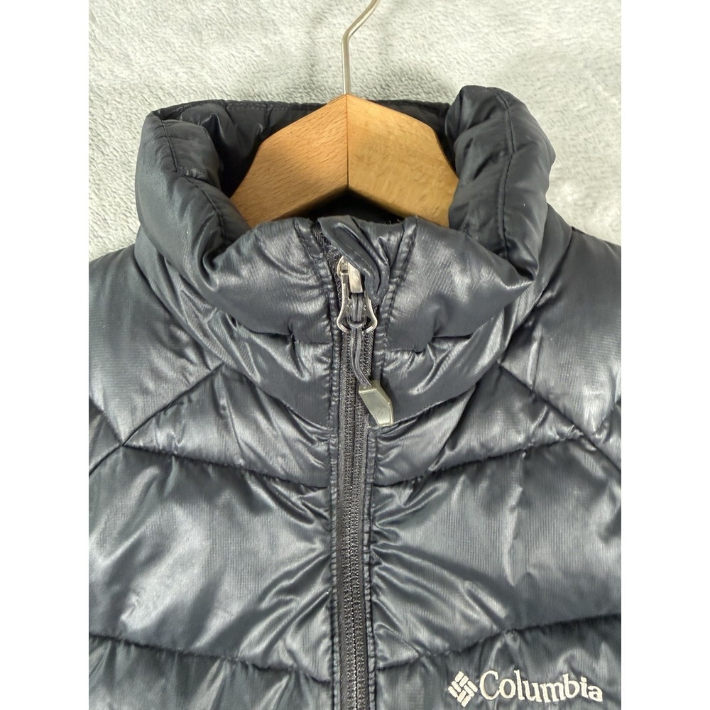 Columbia‎ Vest Womens XS Black 650TD Puffer Omni Heat Turbodown Full Zip - Picture 5 of 16
